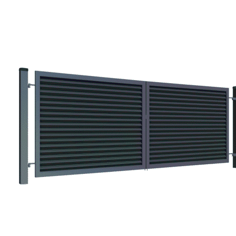 Varstomi kiemo vartai skardinis užpildas